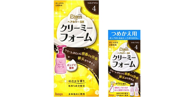 ビゲン ヘアカラーDX クリーミーフォームポンプ付、つめかえ用